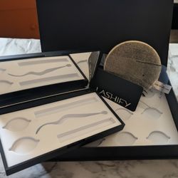 Empty Lashify Control Kit Box With Empty Gossamer Box And Makeup Remover Sponge