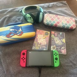 Nintendo switch w accessories  