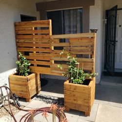 Dual Planter Box With Trellis