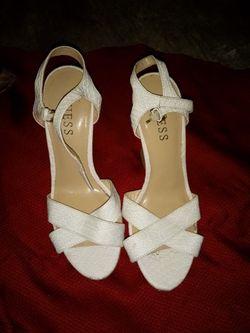 Guess White Wedges