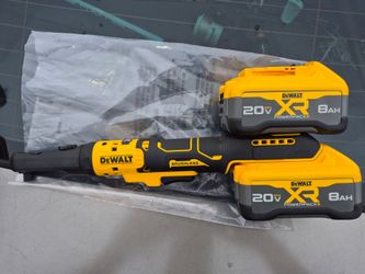 All new dewalt 20 volt XR ratchet    model#DCF510.  3/8-1/2"   WITH 2- 8 AH xr power pack batterys