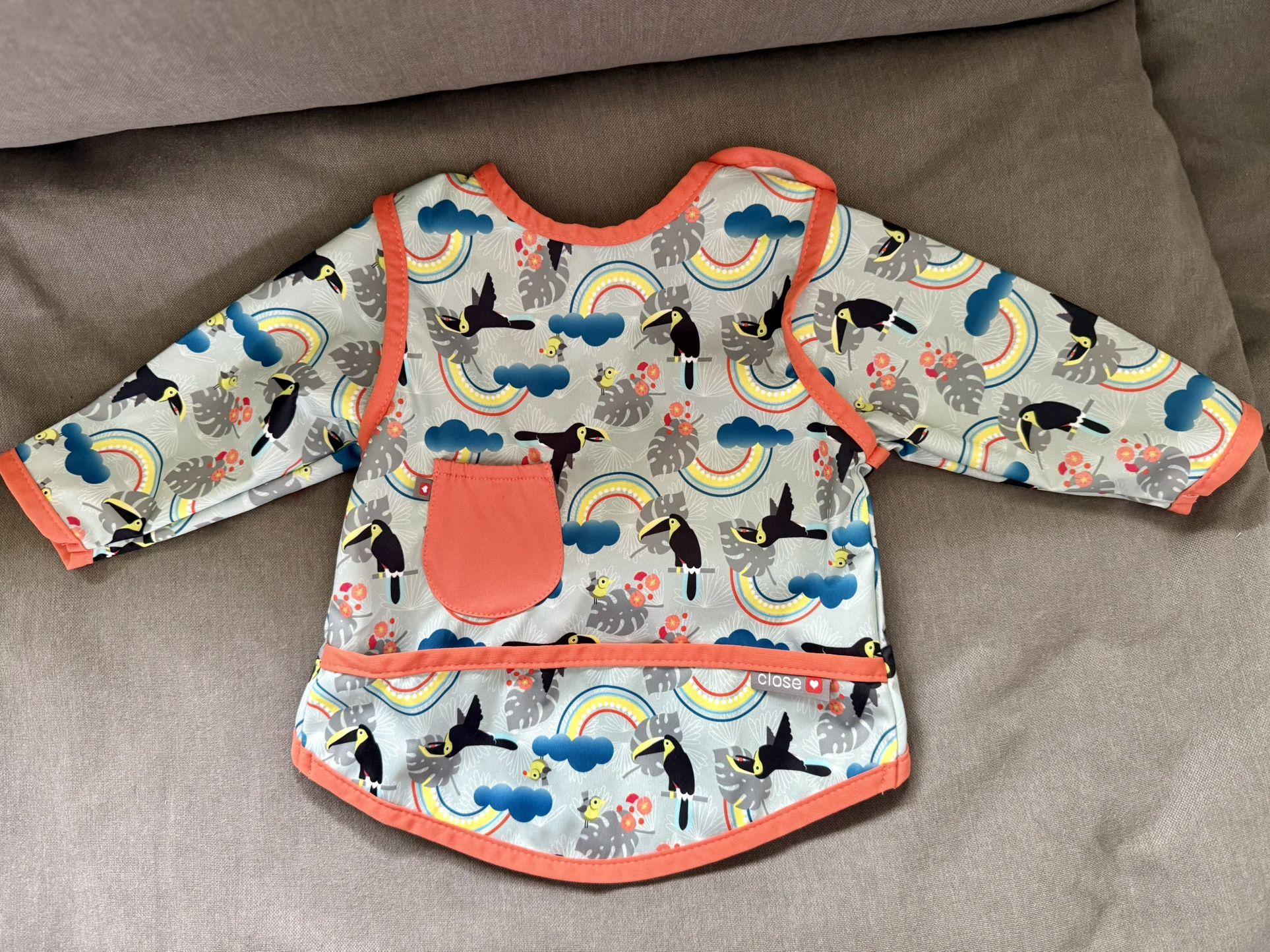 Baby’s Waterproof  Feeding/Art  Cover Up Smock 