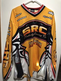 MSR Motocross Long Sleeve Shirt Yellow Black Orange Racing Jersey Mens size  XXL