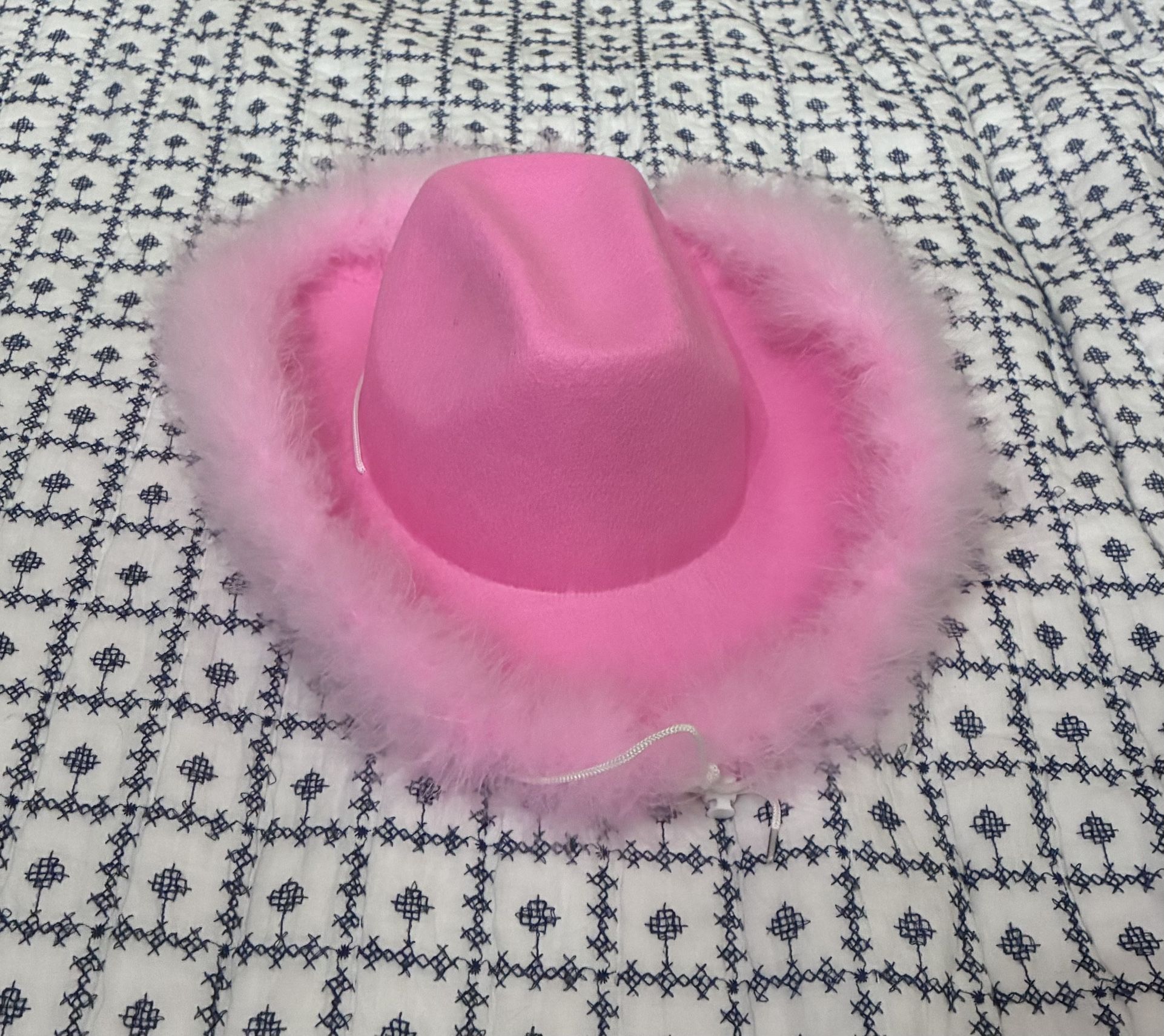 Fuzzy Pink Cowboy Hat