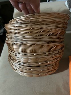 15 Pack Wicker Bread Basket