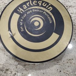 NIB, Harlequin Porcelain Coffee Set