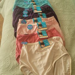 10 Pr Ladies Undies Vanity Fair Size 7  New W/tags On