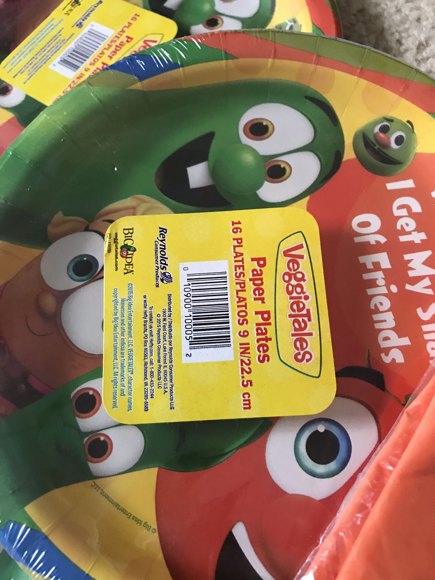 Veggie tales party decoration