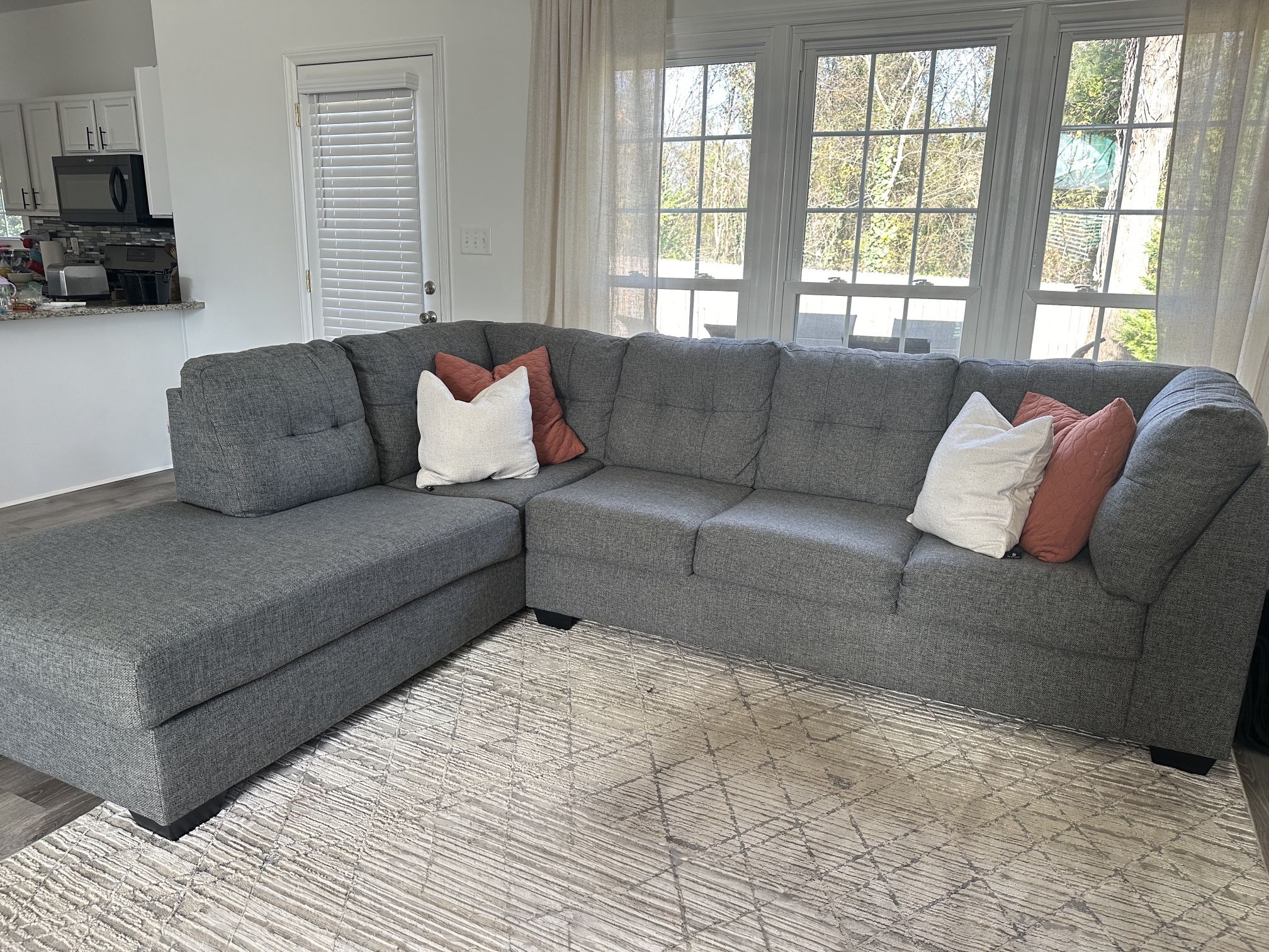 Modern Gray Sectional Couch