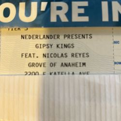 Gipsy King Tickets For Tonight Aug 13