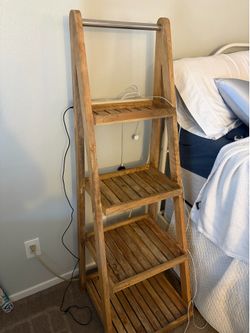 Ladder night stand/ shelving unit