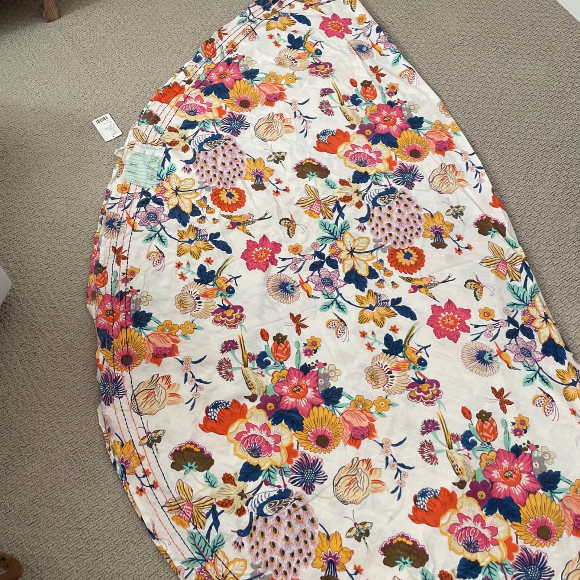 Anthropologie 90” Round Tablecloth