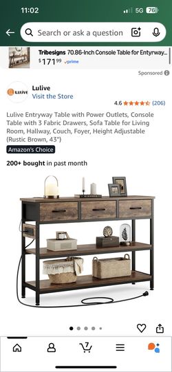 Consol table dresser