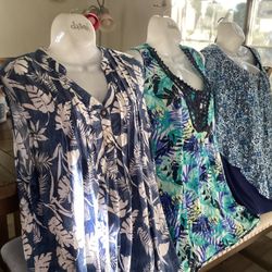 Woman’s Plus-size.  3 XLarge. True To Size.  $10.00 Each Blouse Plus Size