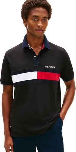 Tommy Hilfiger Dark Sable Flag Polo Medium 78D4748 NWT
