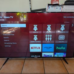 TCL 55' Roku TV like new smart tv 4k with remote
