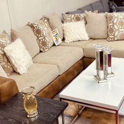 🔥Brand New Fabric Sectional Sofa 🔥Only $49 Today And Pay Later With Or Without Credi🔥