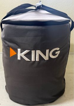 King Dish Tailgater Pro Travel Satellite, Receiver, Cables & Case - No Remote