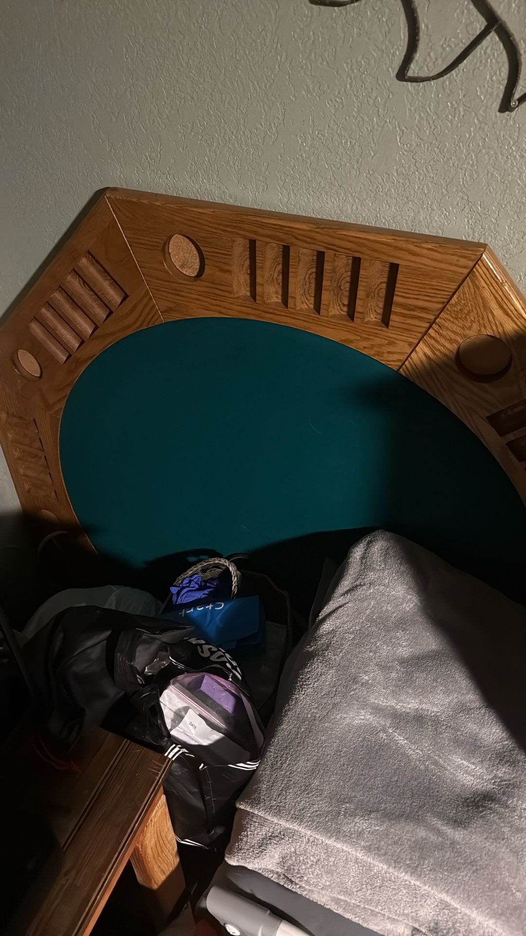 Bumper Pool And Poker Table W/ Hairy