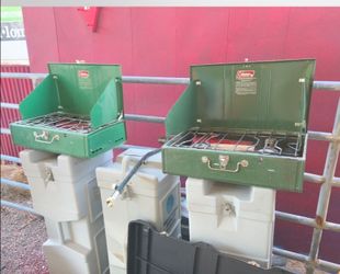 Vintage coleman camping stoves