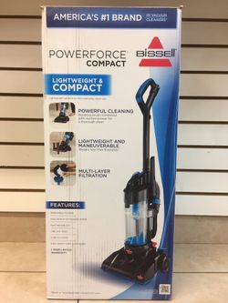 Bissell Compact Vacuum Upright, Bagless, Cyclonic Technology Helix Tools Multi-Surface NEW IN BOX.