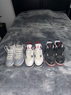 3 Pairs of Jordans Size 10 Men