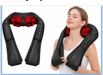 Neck and shoulder massager pillow