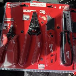 Milwaukee Special Buy 4 Piece Tools
