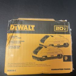 Dewalt 2 Pack 20V Compact 3.0 AH Batteries 