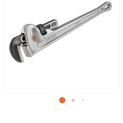 RUDGID 24 in. Aluminum Straight Pipe Wrench 