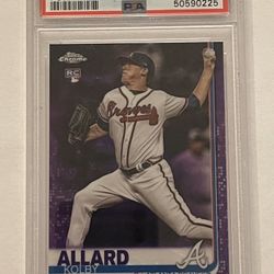 2019 Topps Chrome Purple Refractor /299 Kolby Allard #99 Rookie PSA Gem Mint 