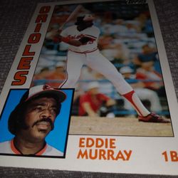 Topps 1984 Jumbo Card Eddie Murray 