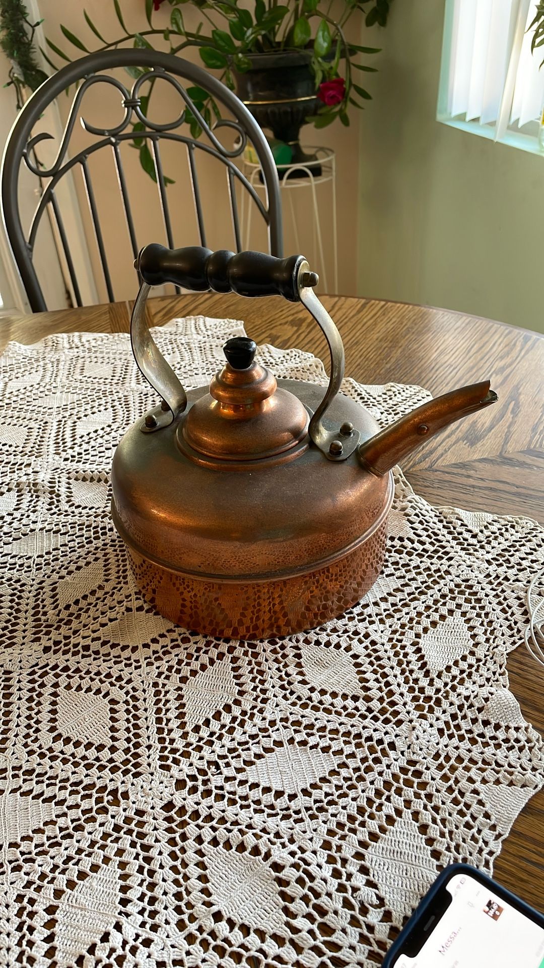 Solid Copper Teapot