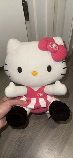 NFL SF 49ers X Sanrio Hello Kitty cheerleader stuffed plushie