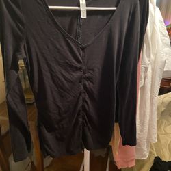 Athleta Daydream Black Top