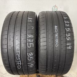 2 Tires 275 35 19 Michelin Pilot Sport 4s No Repairs