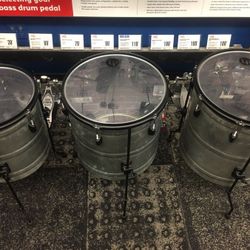 Lp percussionist raw set 16 18 drums sound great
