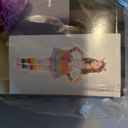 Rainbow unicorn costume