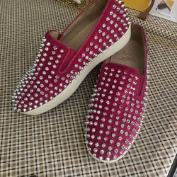 Christian Louboutin Spike Boat Shoes