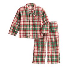Kids Jammies For Your Families® Joyful Celebration Plaid Pajama Set 4 Red/Green