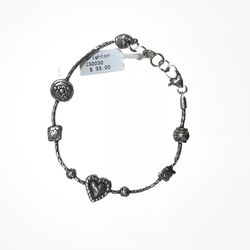 Brighton NWT Heart And Flower Bracelet Retailed $33 RETIRED J30030