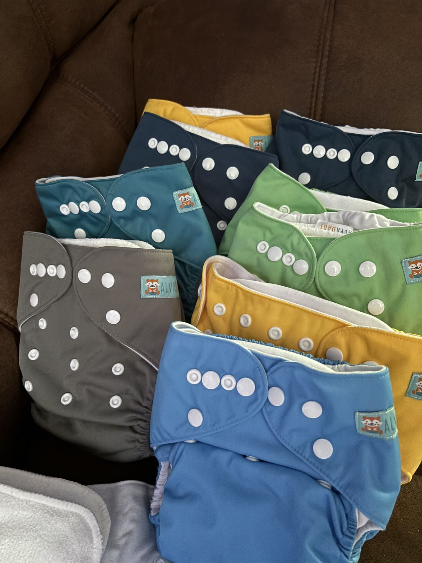 Alvababy Cloth Diapers (12 Pack) (Never Used)