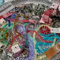 Chrystal Bead Jewelry Making Lot