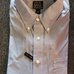 New Mens Dres Shirt Top Sz Large