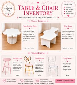 Kids table and chairs