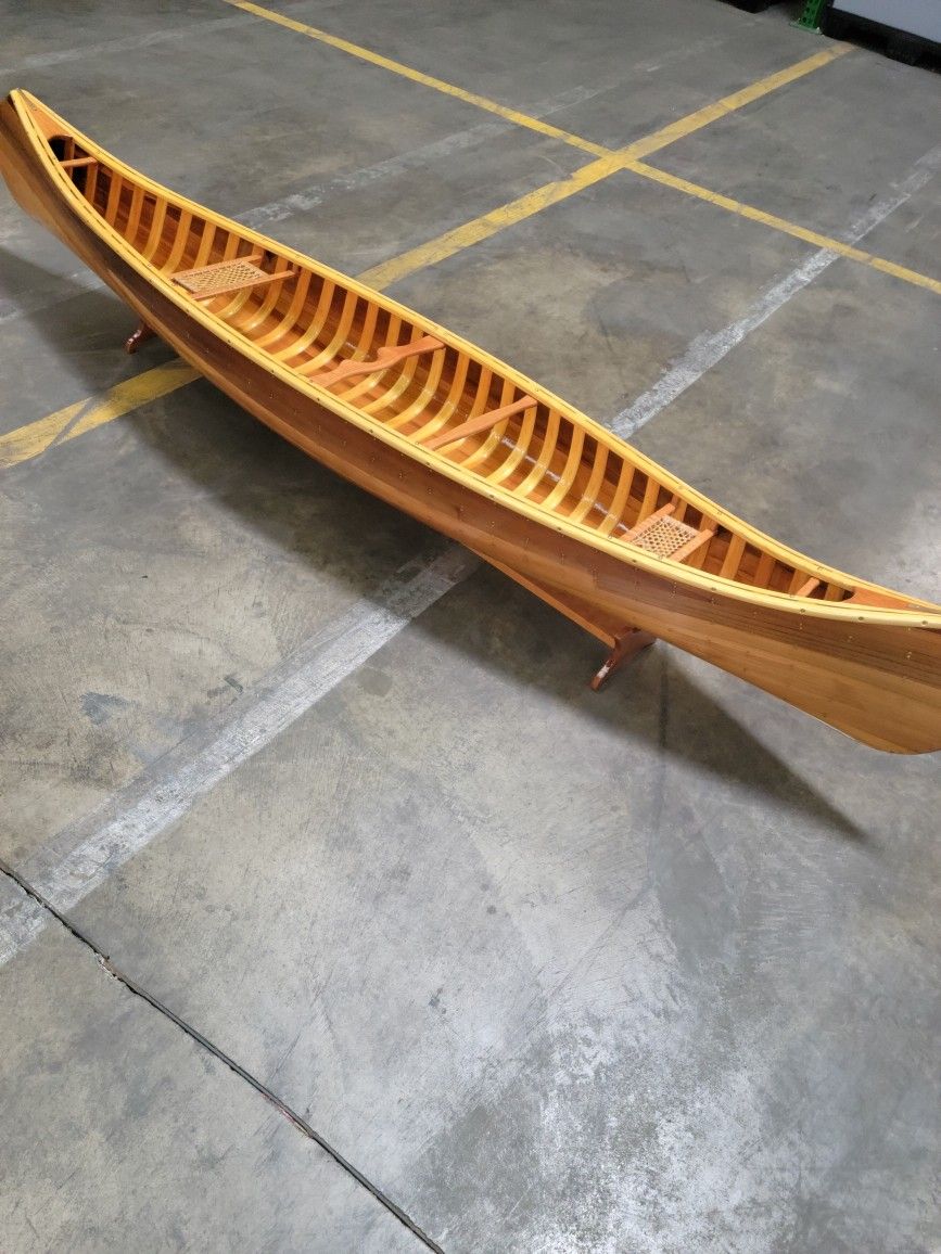 WOODEN CANOE (BRAND NEW)