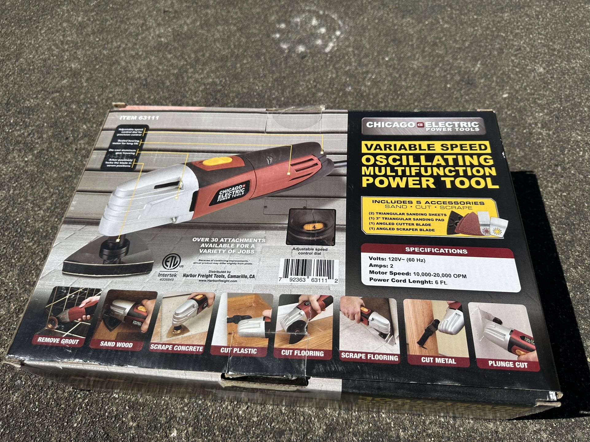Variable speed Oscillating Multifunction Power Tool
