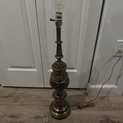 Vintage Mid-Century STIFFEL Hollywood Regency Brass MCM Table Lamp Heavy Retro