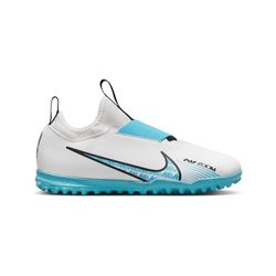 Brand New Kids Turf Soccer Shoe (GS) Nike Jr. Zoom Mercurial Vapor 15 Academy TF 'White Baltic Blue' Size 1