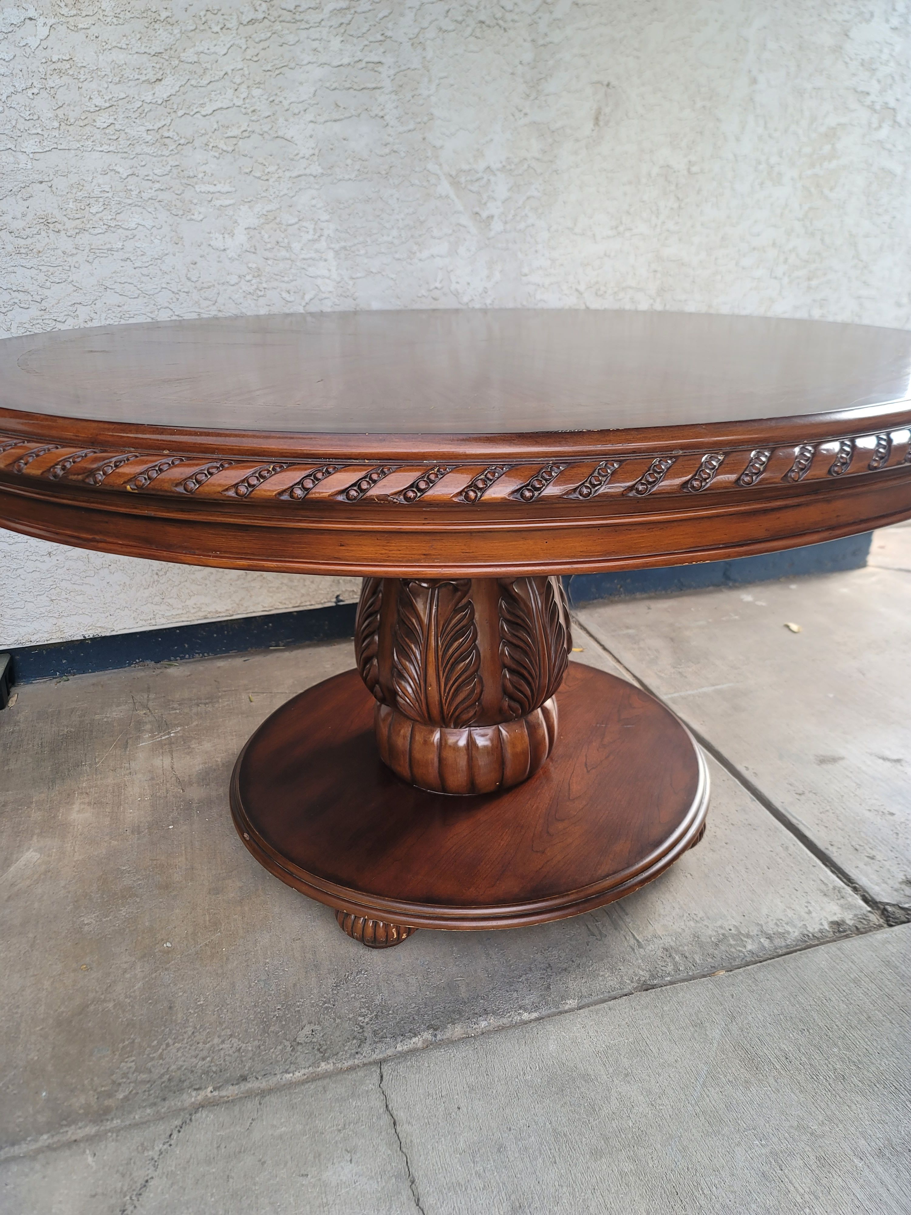 Table Top - Mahogany - 54" Round High-Gloss Resin